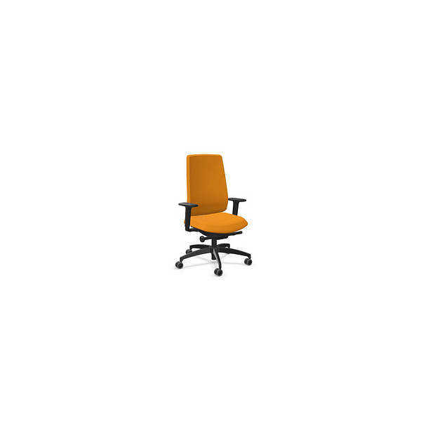 4255704326260 - Bürostuhl Indeed operator orange schwarz   schwarz mit Armlehnen bis 150kg 4255704326260 Dauphin