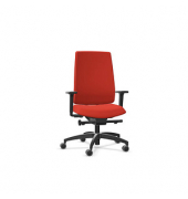 Bürostuhl Indeed operator Stoff orange, Gestell schwarz 