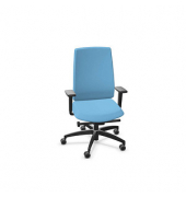 Bürostuhl Indeed operator Stoff blau, Gestell schwarz 