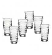 Longdrinkglas Favo, 400ml, transparent 