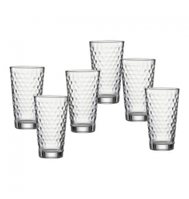 Longdrinkglas Favo, 400ml, transparent  Longdrinkglas Longdrinkglas