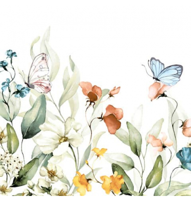 Motivserviette Fr&uuml;hjahr, 33x33cm, 3-lagig 