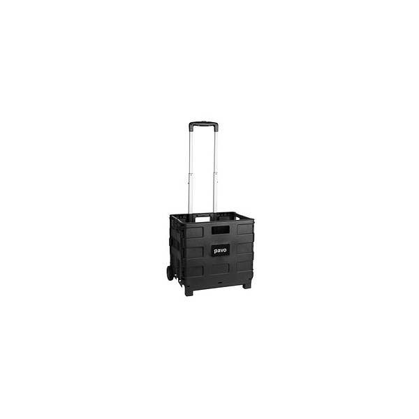 8717448046126 - Transportwagen schwarz 380 x 380 x 405 cm bis 350 kg PP flach faltbar mit Klappbox 8717448046126 pavo 8717448046126 - Transportwagen schwarz 380 x 380 x 405 cm bis 350 kg PP flach faltbar mit Klappbox 8717448046126 pavo
