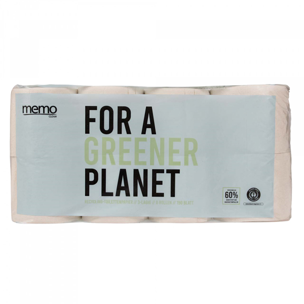 4039468030461 - Toilettenpapier FOR A GREENER PLANET ohne H504V 3-lagig weiß 150 Blatt   Rolle 4039468030461 56 Rolle