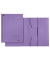 Jurismappe 3924-00-65, A4 violett Karton 430g, mit 3 Einschlagklappen