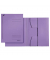 Jurismappe 3924-00-65, A4 violett Karton 430g, mit 3 Einschlagklappen