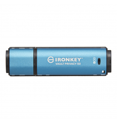 USB-Stick IronKey Vault Privacy 50 Series IKVP50/8GB, blau/schwarz