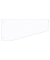 Trennstreifen 50500T Trennstreifen Trapez wei&szlig; 190g gelocht 24x10,5cm