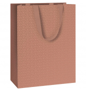 Geschenktasche 2544557225 Anaya rosa, allgemein, Stoffgriffe, Prägung, 23cm x 30cm