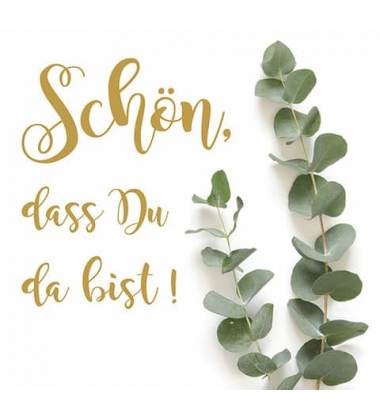 Motivservietten Atelier 1211-23008, mehrfarbig / Spruch, 3-lagig, 33x33cm