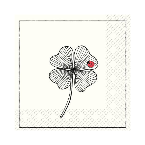 7630050871867 - Motivserviette Glück 33x33cm 3-lagig 7630050871867 Stewo 7630050871867 - Motivserviette Glück 33x33cm 3-lagig 7630050871867 Stewo