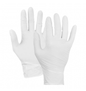 Einweghandschuhe Typ 40, Nitril, lebensmittelecht, weiß, Größe 7 / S,