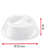 Mikrowellenhaube 8,0 cm hoch transparent 