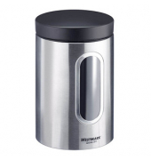 Vorratsdose 19,5 cm hoch grau 1800,0 ml 