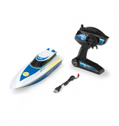 RC Boat Police Ferngesteuertes Speedboot weiß  Ferngesteuertes Speedboot
