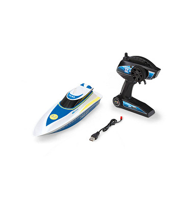 RC Boat Police Ferngesteuertes Speedboot weiß  Ferngesteuertes Speedboot