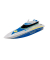 RC Boat Police Ferngesteuertes Speedboot weiß  Ferngesteuertes Speedboot