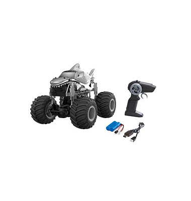 RC Monster Truck Big Shark 2.0 Ferngesteuertes Auto grau 