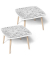 Kids Unterwegs Maltisch Holz weiß 60,0 x 60,0 x 40,0 cm  Maltisch