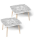 Kids Sport Maltisch Holz weiß 60,0 x 60,0 x 40,0 cm  Maltisch