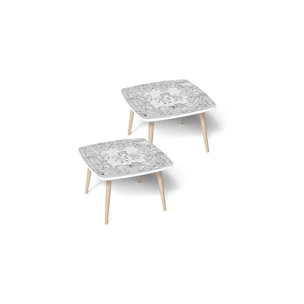3660141957792 - Kids Sport Maltisch Holz weiß 600 x 600 x 400 cm 3660141957792 2 Stück 3660141957792 - Kids Sport Maltisch Holz weiß 600 x 600 x 400 cm 3660141957792 2 Stück