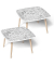 Kids Ozean Maltisch Holz weiß 60,0 x 60,0 x 40,0 cm  Maltisch