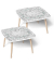 Kids Bauernhof Maltisch Holz weiß 60,0 x 60,0 x 40,0 cm  Maltisch