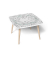 Kids Bauernhof Maltisch Holz weiß 60,0 x 60,0 x 46,0 cm  Maltisch
