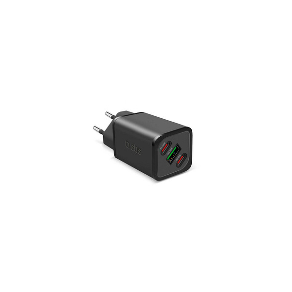 8018417447822 - 3 in 1 GaN Reise-Ladeadapter schwarz 100 Watt Reise-Ladeadapter 8018417447822 sbs 8018417447822 - 3 in 1 GaN Reise-Ladeadapter schwarz 100 Watt Reise-Ladeadapter 8018417447822 sbs