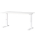 Schreibtisch DOWNEY, manuell höhenverstellbar, 68-91cm (H), 140x80cm (BxT), rechteckig, weiß / weiß