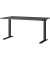 Schreibtisch DOWNEY, manuell höhenverstellbar, 68-91cm (H), 140x80cm (BxT), rechteckig, graphit / schwarz