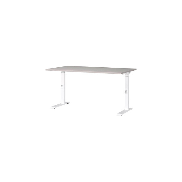4005949790469 - Schreibtisch DOWNEY 7904-617 manuell höhenverstellbar 68-91cm (H) 140cmx80cm (BxT) rechteckig kaschmir Weiß 4005949790469 4005949790469 - Schreibtisch DOWNEY 7904-617 manuell höhenverstellbar 68-91cm (H) 140cmx80cm (BxT) rechteckig kaschmir Weiß 4005949790469