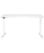 Sitz-Steh-Schreibtisch JET, elektrisch höhenverstellbar, 72-120cm (H), 140x80cm (BxT), rechteckig, weiß / weiß