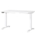 Sitz-Steh-Schreibtisch JET, elektrisch höhenverstellbar, 72-120cm (H), 120x80cm (BxT), rechteckig, weiß / weiß