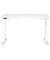 Sitz-Steh-Schreibtisch JET, elektrisch höhenverstellbar, 72-120cm (H), 120x80cm (BxT), rechteckig, weiß / weiß