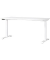 JET höhenverstellbarer Schreibtisch weiß rechteckig, T-Fuß-Gestell weiß 160,0 x 80,0 cm 