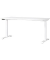 Sitz-Steh-Schreibtisch JET, elektrisch höhenverstellbar, 72-120cm (H), 160x80cm (BxT), rechteckig, weiß / weiß