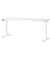 Sitz-Steh-Schreibtisch JET, elektrisch höhenverstellbar, 72-120cm (H), 180x80cm (BxT), rechteckig, weiß / weiß