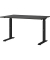 DOWNEY höhenverstellbarer Schreibtisch grafit rechteckig, C-Fuß-Gestell schwarz 120,0 x 80,0 cm 