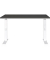 DOWNEY höhenverstellbarer Schreibtisch grafit rechteckig, C-Fuß-Gestell weiß 120,0 x 80,0 cm 