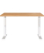 Schreibtisch DOWNEY, manuell höhenverstellbar, 68-91cm (H), 120x80cm (BxT), rechteckig, navarra-eiche / weiß