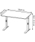 Schreibtisch DOWNEY, manuell höhenverstellbar, 68-91cm (H), 120x80cm (BxT), rechteckig, navarra-eiche / schwarz