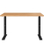 Schreibtisch DOWNEY, manuell höhenverstellbar, 68-91cm (H), 120x80cm (BxT), rechteckig, navarra-eiche / schwarz