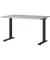 Schreibtisch DOWNEY, manuell höhenverstellbar, 68-91cm (H), 120x80cm (BxT), rechteckig, kaschmir / schwarz