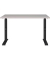 DOWNEY höhenverstellbarer Schreibtisch kaschmir rechteckig, C-Fuß-Gestell schwarz 120,0 x 80,0 cm 