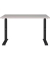 Schreibtisch DOWNEY, manuell höhenverstellbar, 68-91cm (H), 120x80cm (BxT), rechteckig, kaschmir / schwarz