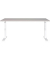 Schreibtisch DOWNEY, manuell höhenverstellbar, 68-91cm (H), 160x80cm (BxT), rechteckig, kaschmir / weiß