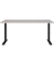 Schreibtisch DOWNEY, manuell höhenverstellbar, 68-91cm (H), 160x80cm (BxT), rechteckig, kaschmir / schwarz