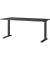 DOWNEY höhenverstellbarer Schreibtisch grafit rechteckig, C-Fuß-Gestell schwarz 160,0 x 80,0 cm 
