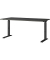 Schreibtisch DOWNEY, manuell höhenverstellbar, 68-91cm (H), 160x80cm (BxT), rechteckig, graphit / schwarz